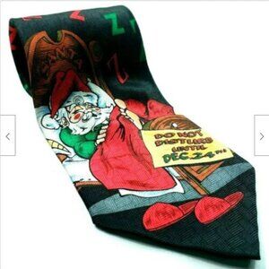 Santa Claus Sleeping Novelty Tie